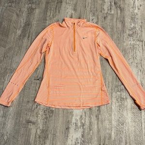 Nike running 1/2 zip long sleeve top size small